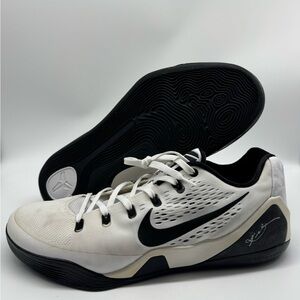 Nike Kobe 9 EM TB 'White Black' Basketball Shoes 685776-100 Men’s Size 15